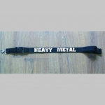 Heavy Metal textilná šnúrka na krk ( kľúče ) materiál 100% polyester
